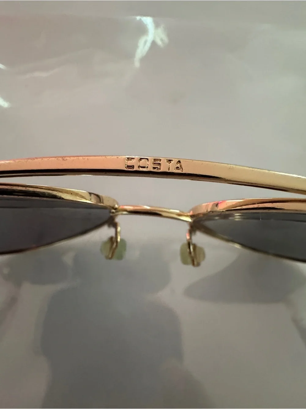 Costa Del Mar Loreto Polarized Gold Tortoise Aviator Sunglasses